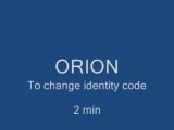 Programmation du code d'identit - ORION - Jay Electronique