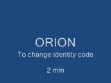 Programmation du code d'identité - ORION - Jay Electronique