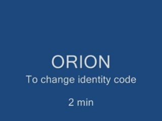 Programmation du code d'identité - ORION - Jay Electronique