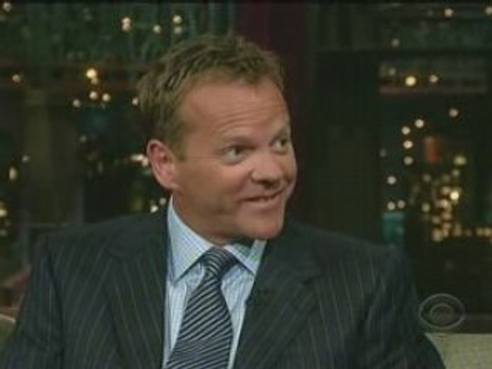 Kiefer Sutherland on David Letterman 8-7-08