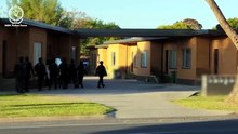 Police arrest Jamie Bell at his North Albury home on September 23 on serious child abuse material charges.