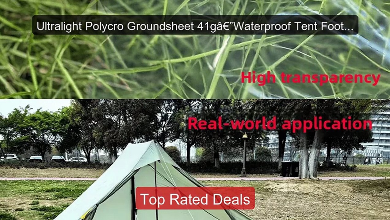 Ultralight Polycro Groundsheet 41gâ€”Waterproof Tent Footpr... -- Top Pick 2026 | Unbeatable Price!