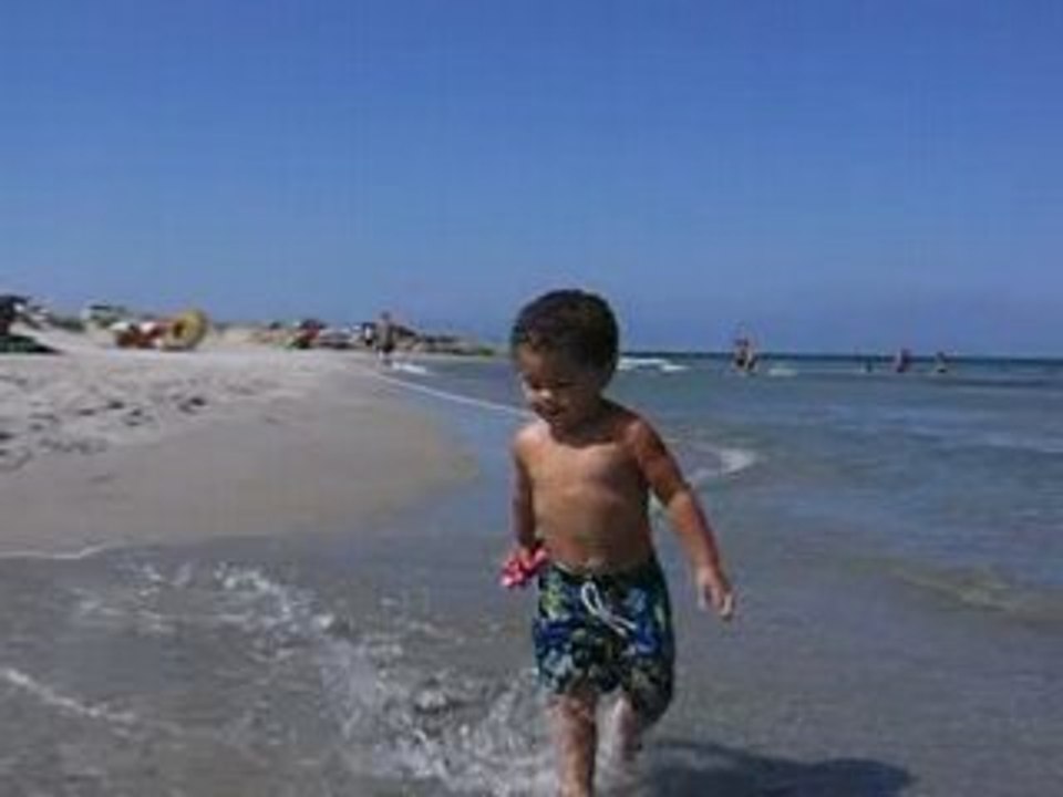 Mohamed a la plage
