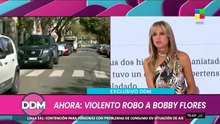 Violento robo a Bobby Flores
