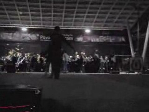 Banda da Póvoa Varzim no palco do Passeio Alegre