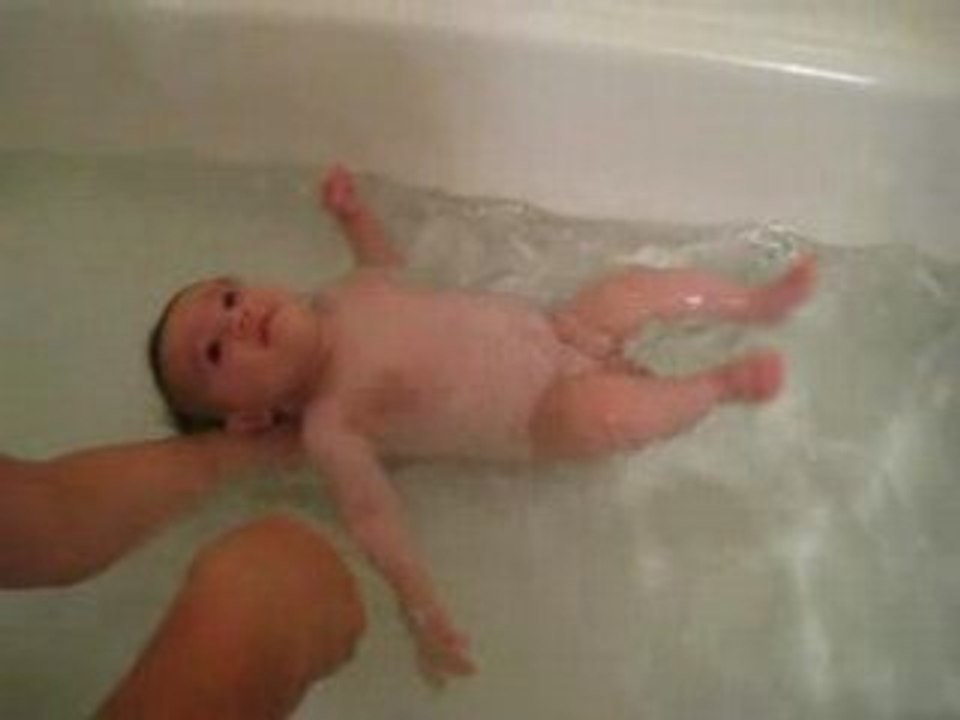Ben in the bathtub 8-8-08