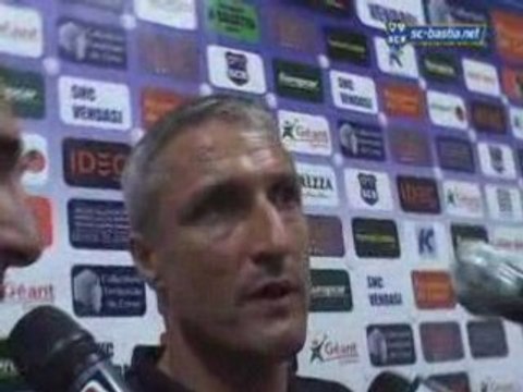 L2 / 2008-09 - Bastia 0-0 Angers : Réaction de Bernard Casoni