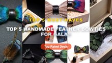 Best Top 5 Handmade Feather Bowties For Galas on AliExpress | Review - JEMYGINS Green Feather Bow Tie Natural Hand Made ...