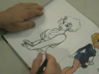 Walthéry en dédicace / Bande dessinée Natacha pin up