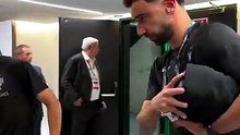 Autógrafos Jogadores antes do Portugal-País de Gales