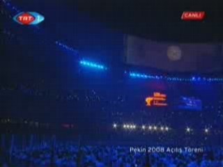 pekin de olimpiyat Atesi Mesalesi yakildi -2008