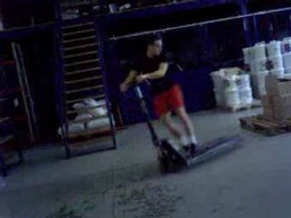 derapage en transpalette