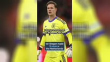 Xavi can't help but smile as Marc-André ter Stegen defies Netherlands