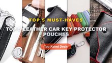 Amazing Top 5 Leather Car Key Protector Pouches You Need To See - Men's Car Keys Wallets Genuine Cowhide Leather Male Ke...