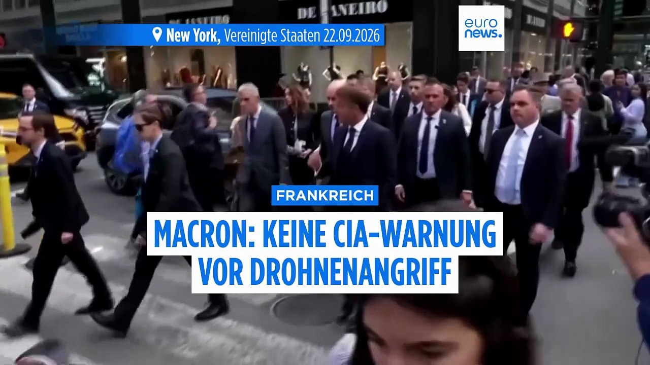 Macron weist Berichte über CIA-Warnung vor russischem Drohnenangriff zurück