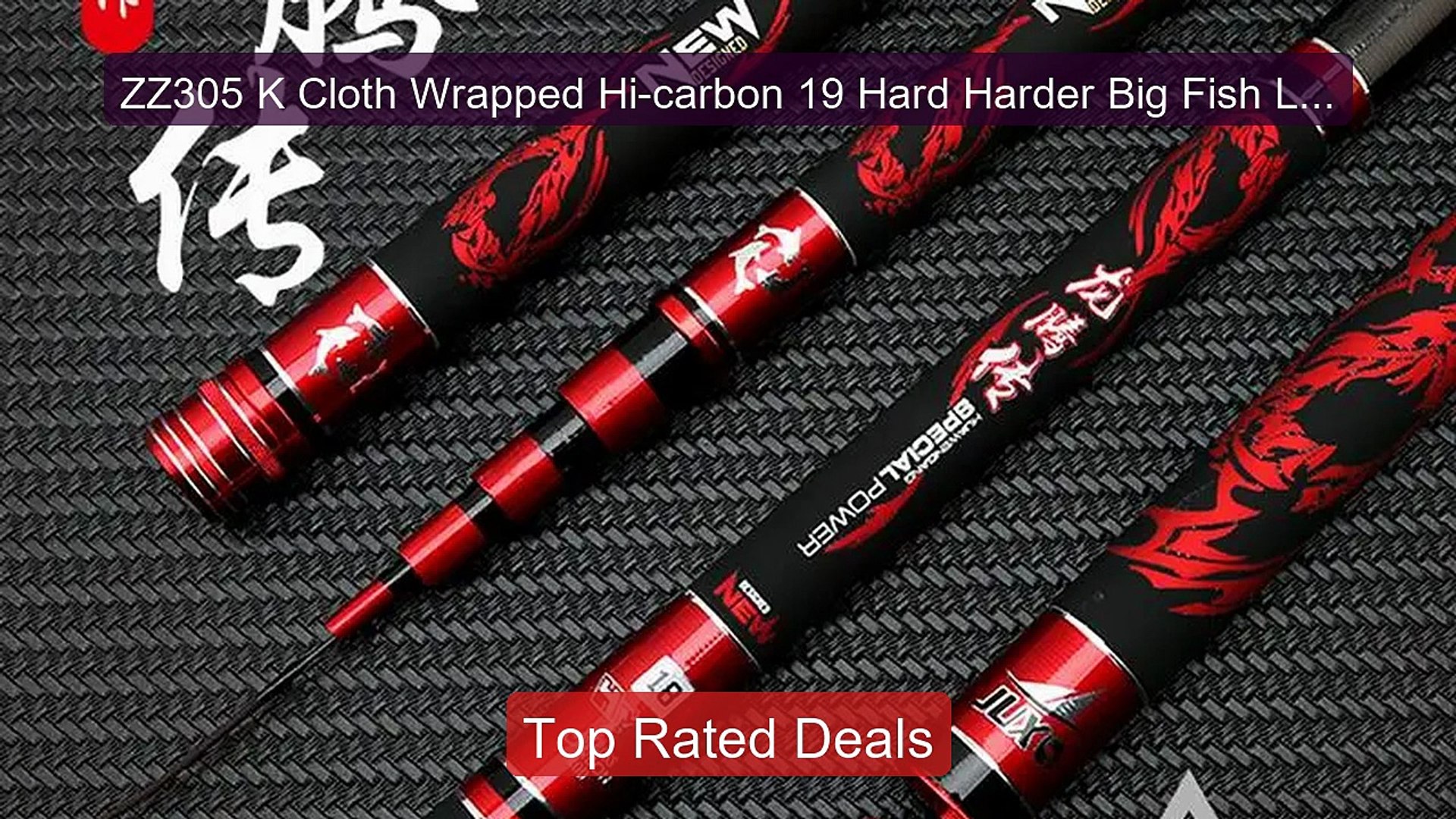 ZZ305 K Cloth Wrapped Hi-carbon 19 Hard Harder Big Fish Large