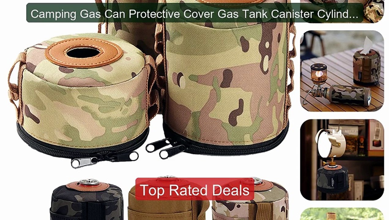 Camping Gas Can Protective Cover Gas Tank Canister Cylinder C ...