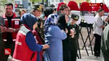Geçirdiği kalp krizi sonucu şehit düşen Uzman Çavuş Sevim son yolculuğuna uğurlandı