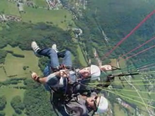 Baptême de parapente - montage photo