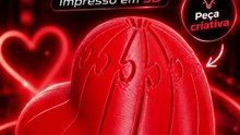 Coração Twisty Articulado 3D | Fidget Sensorial Impresso em 3D