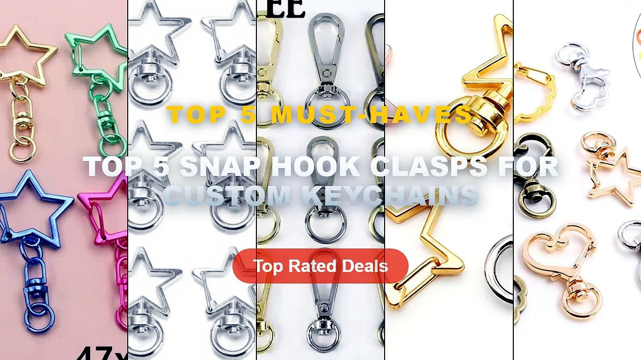 Cheap & Best Top 5 Snap Hook Clasps For Custom Keychains Unboxing ...