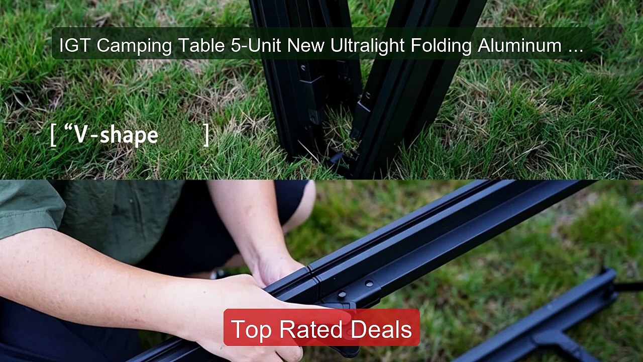 IGT Camping Table 5-Unit New Ultralight Folding Aluminum Alloy... -- Hot Deal 2026 | Limited Offer!