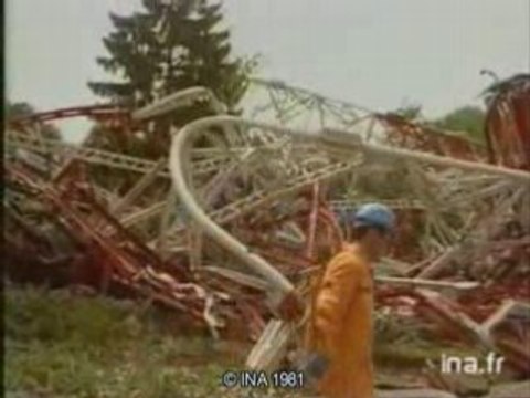Télé-Luxembourg - Accident Dudelange (extrait JT Antenne2 31-07-1981)