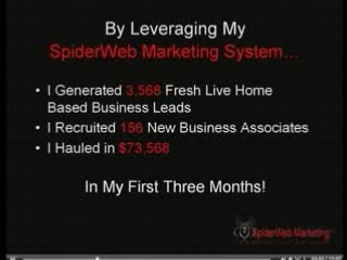 The Spider Web Marketing System - Please Take My Advice !!!