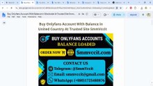 Where Nice Place to Buy An Onlyfans Account With Balance in Wordwide