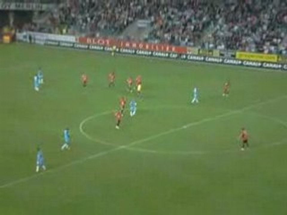 Rennes 4-4 Marseille (Joie après but de Cheyrou)