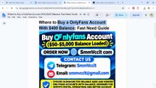 31 Options to Buying a OnlyFans Account With Balance: Complete Marketplace Guide