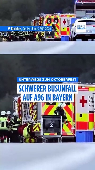 Oktoberfest-Reisegruppe verunglückt – Bus stürzt in Graben