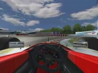 rFactor camera embarqué sur le mod Champ car 2006