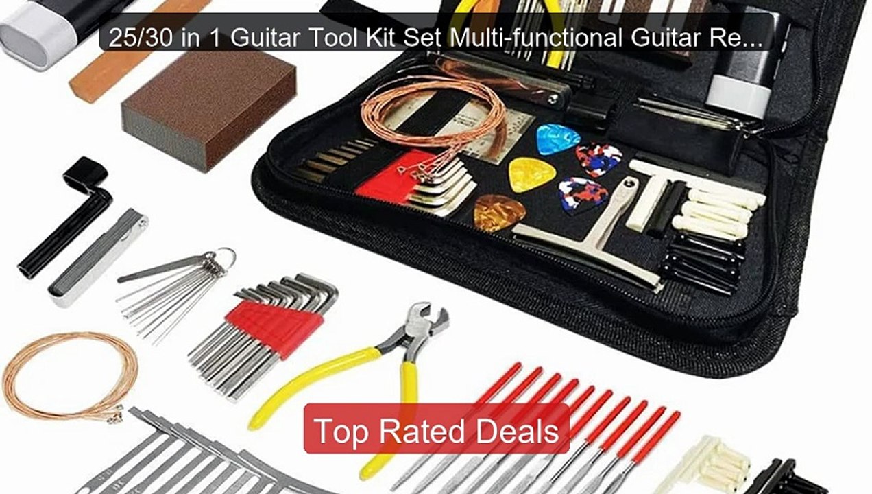 25/30 in 1 Guitar Tool Kit Set Multi-functional Guitar Repair Toolb ...