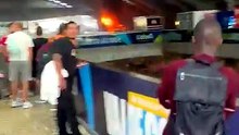 Incêndio em roulotte na estação do Oriente
