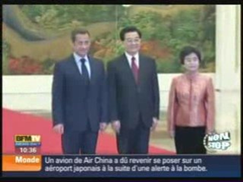 JO Pekin arrive de Nicolas Sarkozy