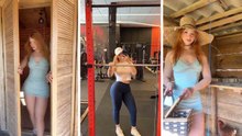 Isabel R. Nunes laat haar ochtend op de boerderij zien, met kippen en een training in de sportschool