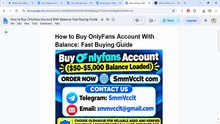 Discover the Most Trusted Sites for Buying Verified OnlyFans Accounts with Balance