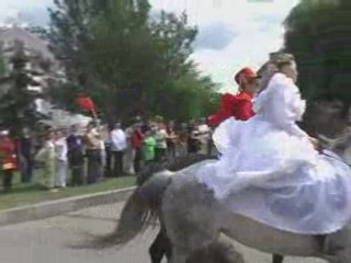 Girls and Horses. The Dance. Ukraine