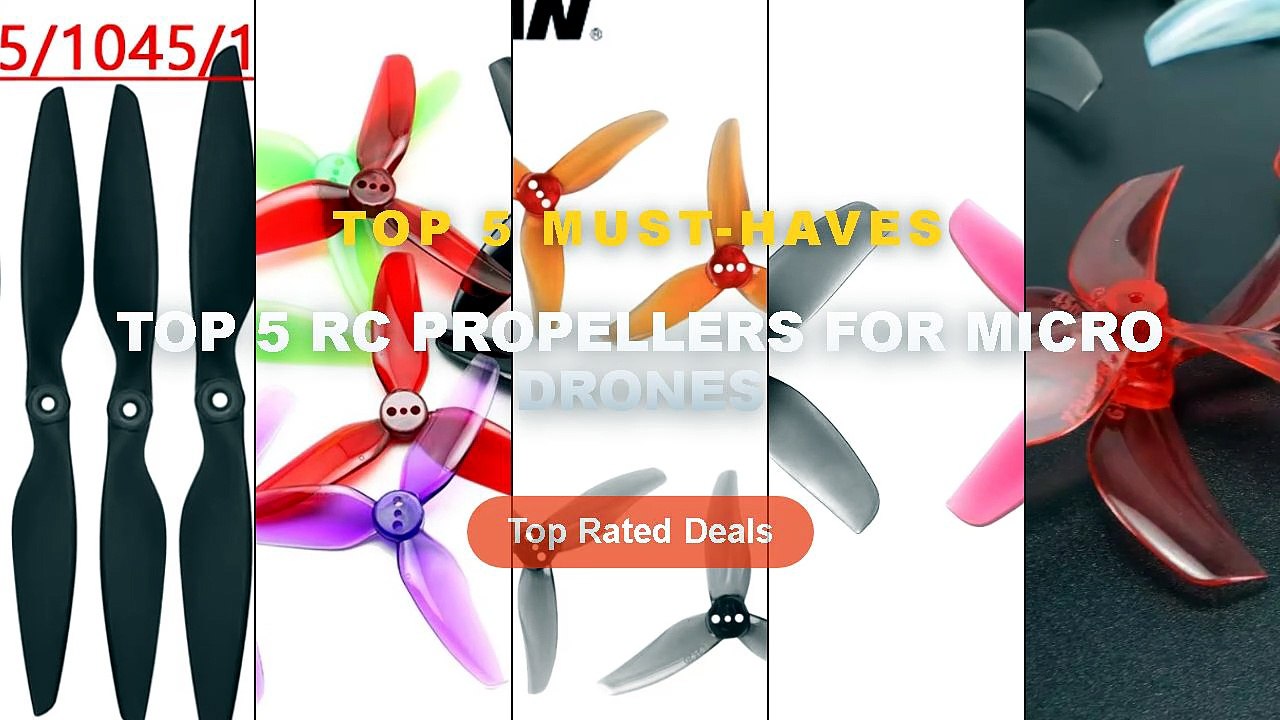 Ultimate Guide to the Best Top 5 RC Propellers For Micro Drones - 8PCS Gemfan 45mm 3 Blade PC Propeller T Mount 1mm 1.5m...