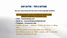 Courses4sale.com — GARY DAYTON – TOPS & BOTTOMS