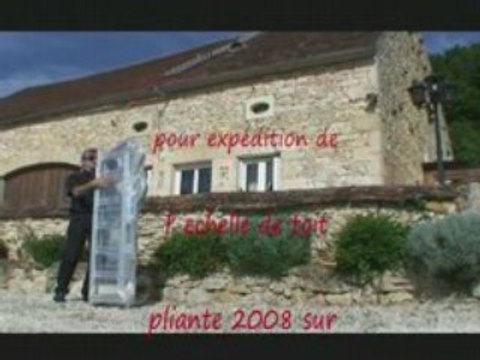 nouvelle échelle de toit pliante pour export