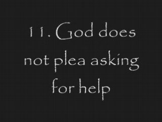 20 reasons why Jesus is not a God