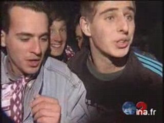 Bordeaux Milan 1996 Joie dans les rues