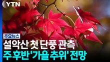 [날씨] 설악산 첫 단풍 시작...주말 서울 9℃ '가을 추위' / YTN