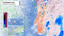 Veja como a frente atlântica fará mudar o tempo em Portugal esta quarta-feira