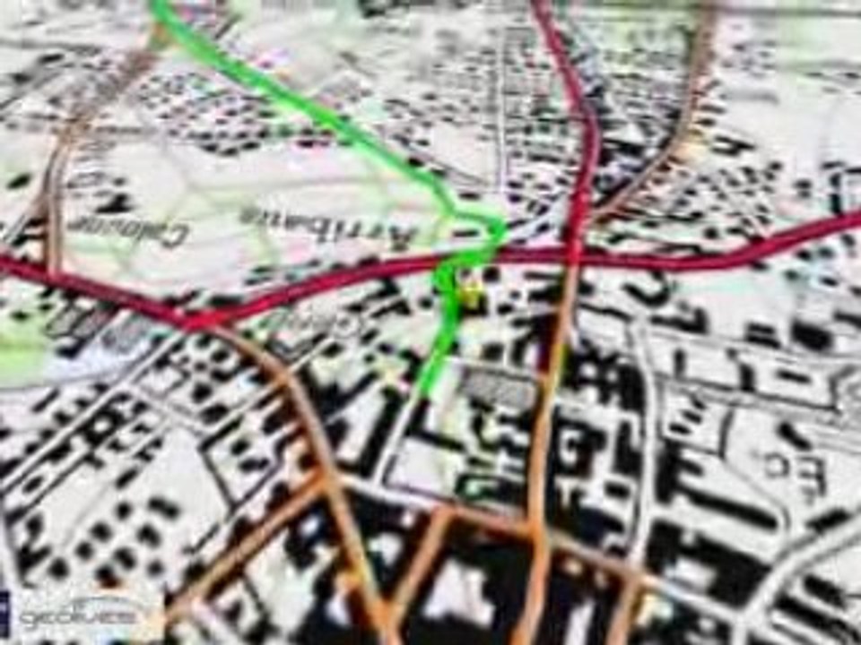 Trail Lannemezan vers golf vue carte