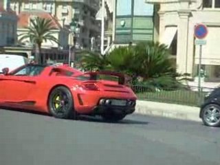 Porsche-Gemballa Mirage GT Z rouge passe devant moi...