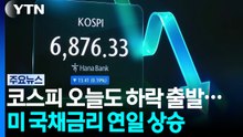 코스피 오늘도 하락 출발...미 국채금리 연일 상승 / YTN