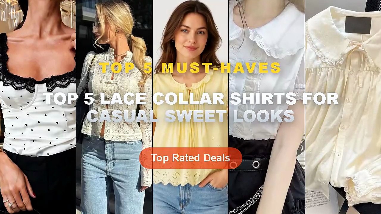 Top 5 Best Top 5 Lace Collar Shirts For Casual Sweet Looks (Must Have ...